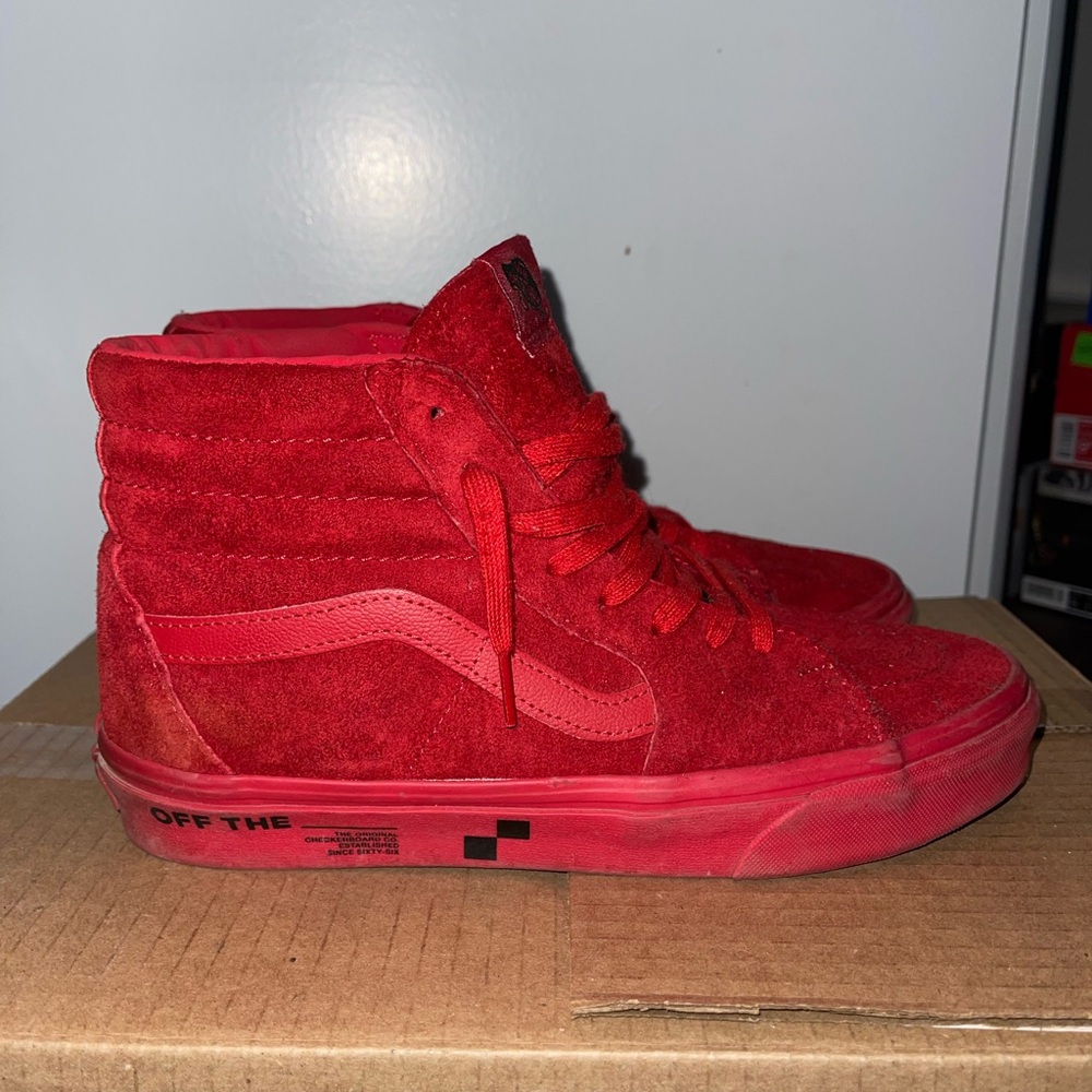 Vans Red High-Top Sneakers
